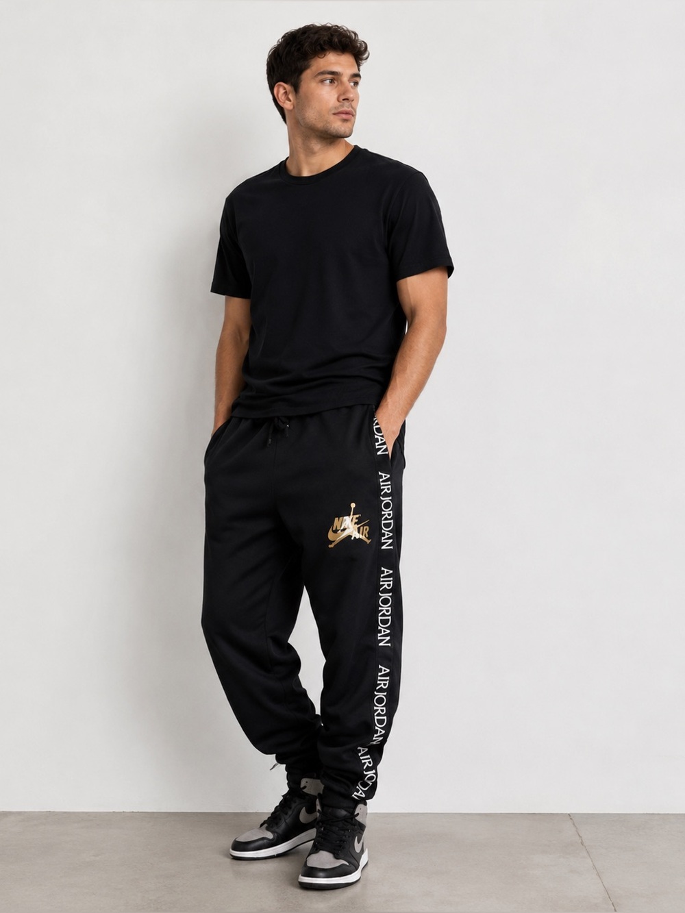 Nike Air Jordan Jumpman Classics Tricot Jogger Pants Black Men’s Small Athletic